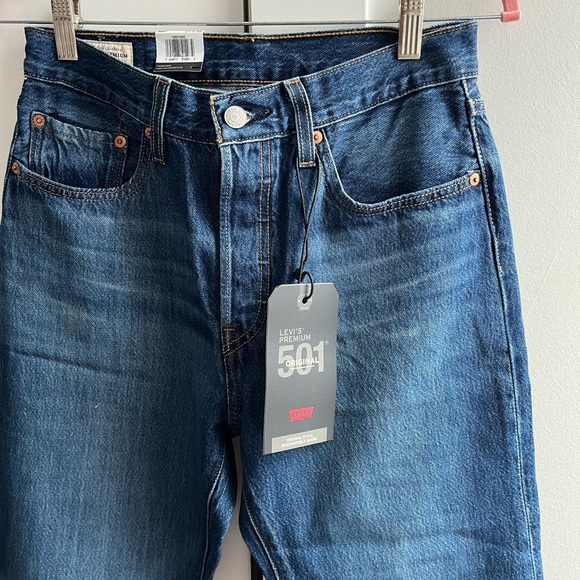 NWT Levi’s 501 Blue Jeans size 27x32 - Picture 5 of 8